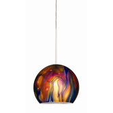 Mistica Quick Connect Flame Art Pendent Glass Shade