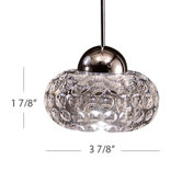 AMC Art Glass Pendant with Clear Shade
