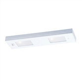 25 Watt Two Light Cabinet Halogen Light Strip with Frosted Lens