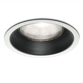 6" Line Voltage Recessed Trim with Step Baffle