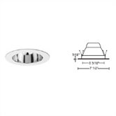 6" Line Voltage Recessed Trim with Open Reflector and  Optional Housing