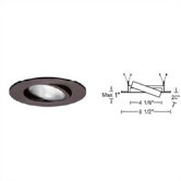 5" Line Voltage Recessed Trim with Adjustable Gimbal Ring and  Optional Housing
