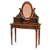 Francesca Rope Edge Dressing Table with Mirror