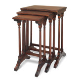 Francesca Occasional Nest of 3 Table in Mahogany