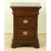 Vanessa 2 Drawer Bedside Table