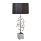 34" One Light Table Lamp in Chrome