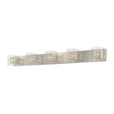 Five Light Bath Vanity in Chrome