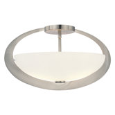 2 Lights Semi Flush Mount