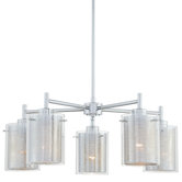 Grid II 5 Light Chandelier