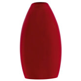 Oval-Shaped Case Red Glass Shade