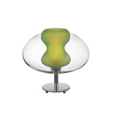 Soft Table Lamp with Clear/Apple Green Glass