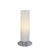 Lamps Accent Lamp with White Cased Glass in Chrome