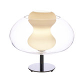 Soft Table Lamp with Clear/White Frosted Glass