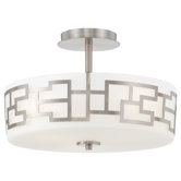 Alecia's Necklace 3 Light Semi Flush Mount