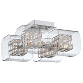 Jewel Box 4 Light Semi Flush Mount