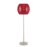 Families Floor Lamp with Red Shade
