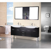Belini Tustin 72" Double Sink Vanity Set