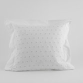 Swiss Dot Flanged Pillow