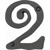 5.5" Large Scroll House Numbers