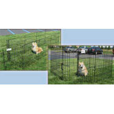 DreamZone Exercise Pen with Door in Black