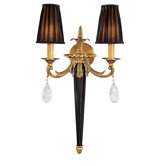 Metropolitan Two Light Wall Sconce in French Gold