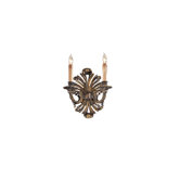 Metropolitan Two Light Wall Sconce in Oxide French Gold