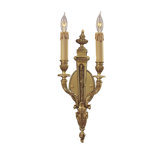 Metropolitan Two Light Wall Sconce in French Gold