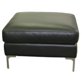 Alice Leather Ottoman