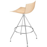 Catifa 46 Counter Stool with Wood Seat