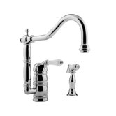 Canterbury Single Handle Single Hole Kitchen Faucet with Side Spray