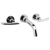 Tranquility Wall Mounted Bathroom Faucet with Double Lever Handles