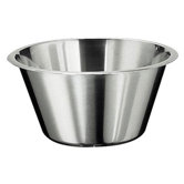 Flat Bottom Mixing Bowl in Stainless Steel