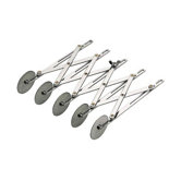 Plain Multi Wheel Dough Cutter in Stainless Steel