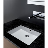 Area Boutique Cubic Bathroom Sink in White