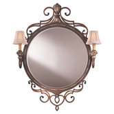 Belcaro Two Light Mirror in Belcaro Walnut