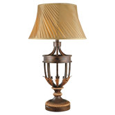 Table Lamp in Golden Bronze