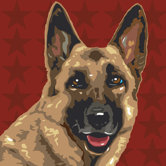 Pooch D&eacute;cor German Shepherd Portrait
