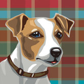 Pooch D&eacute;cor Jack Russell Terrier Portrait