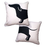 Happy Solid Reversible Hot Dog Pillow