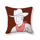Cowboy Double Sided Cotton Pillow