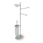 Pegaso Free Standing Four Function Bathroom Butler in Chrome