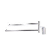 Quid Wall Mounted Double Towel Bar in Chrome