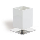 Urania Square Toothbrush Holder in Chrome