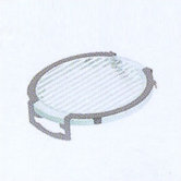 Lens Single Clip Stripe Diffuser in Silver