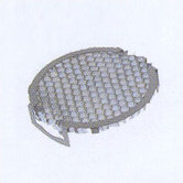Lens Single Clip Structure Louver in Silver