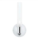 Top One Light Fluorescent Wall Sconce in Black