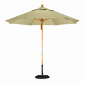 9' Deluxe Hardwood Market Umbrella