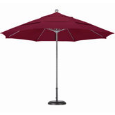 11' Steel Single Pole Fiberglass Ribs Market Umbrella