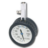 2" Round Tire Gauge (White Face)