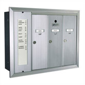 1255 Vertical Mailbox Unit With Directory and Surface Mount Collar